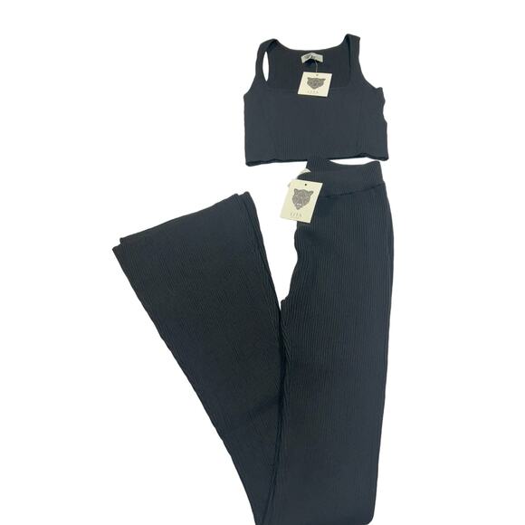 Lita By Ciara - Revolve‎ NWT Two Piece Ribbed Set Black Size Small MSRP $276 - Picture 2 of 12